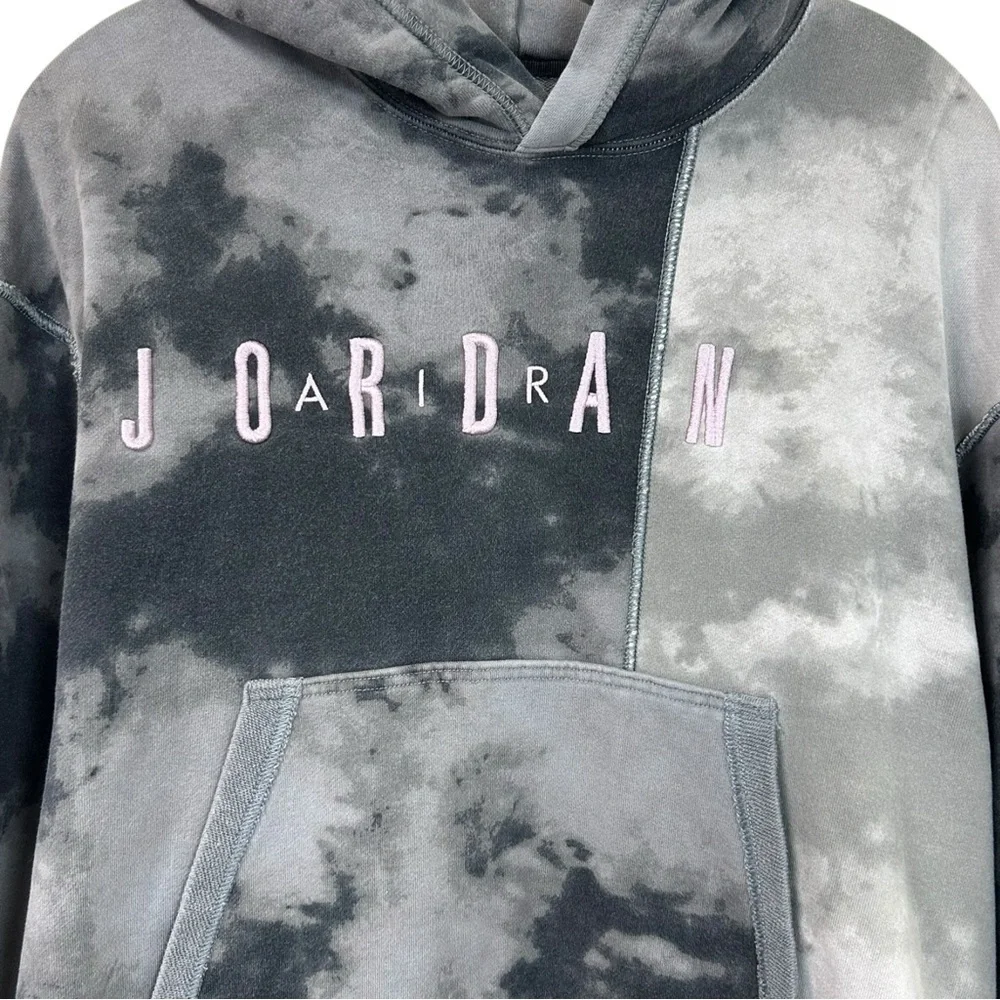 Air Jordan - Men’s ‘Sport DNA’ Hoodie in 'DIY Smoke Gray Tie-Dye' - Medium